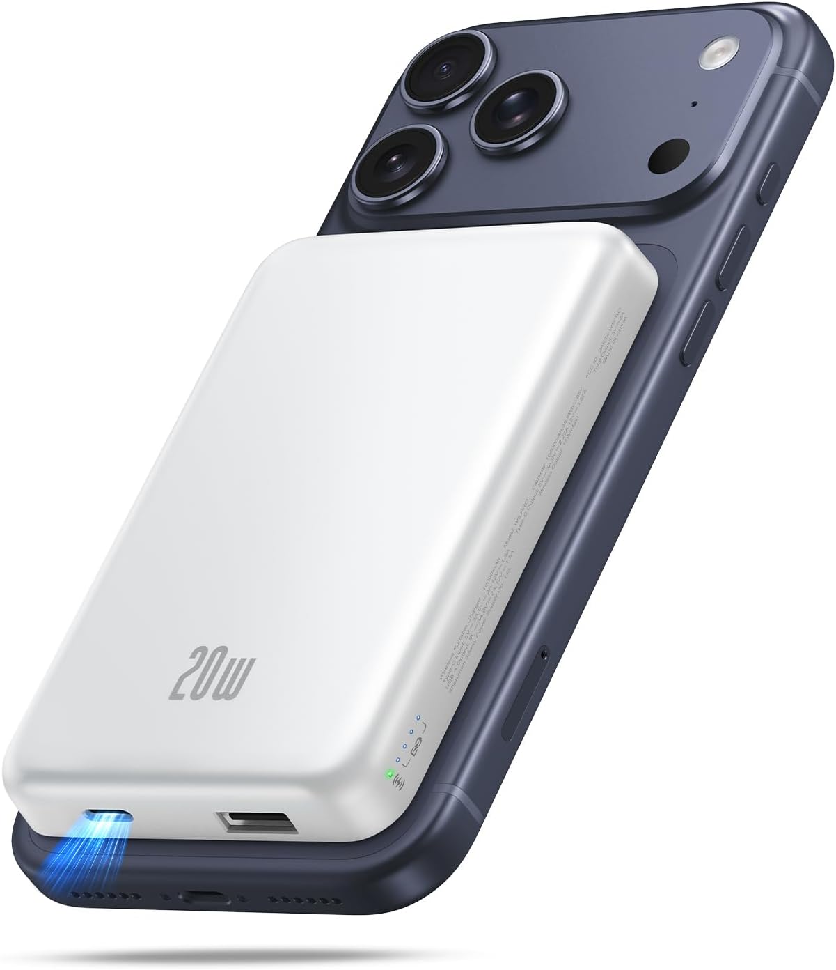 Portable Charger for Magsafe Power Bank - 10000Mah Magnetic Phone Charger, USB-C 22W PD Fast Charging, Slim Wireless Battery Pack for Iphone 17/16/15/14/13/12 Series, for Travel Cruise Essentials