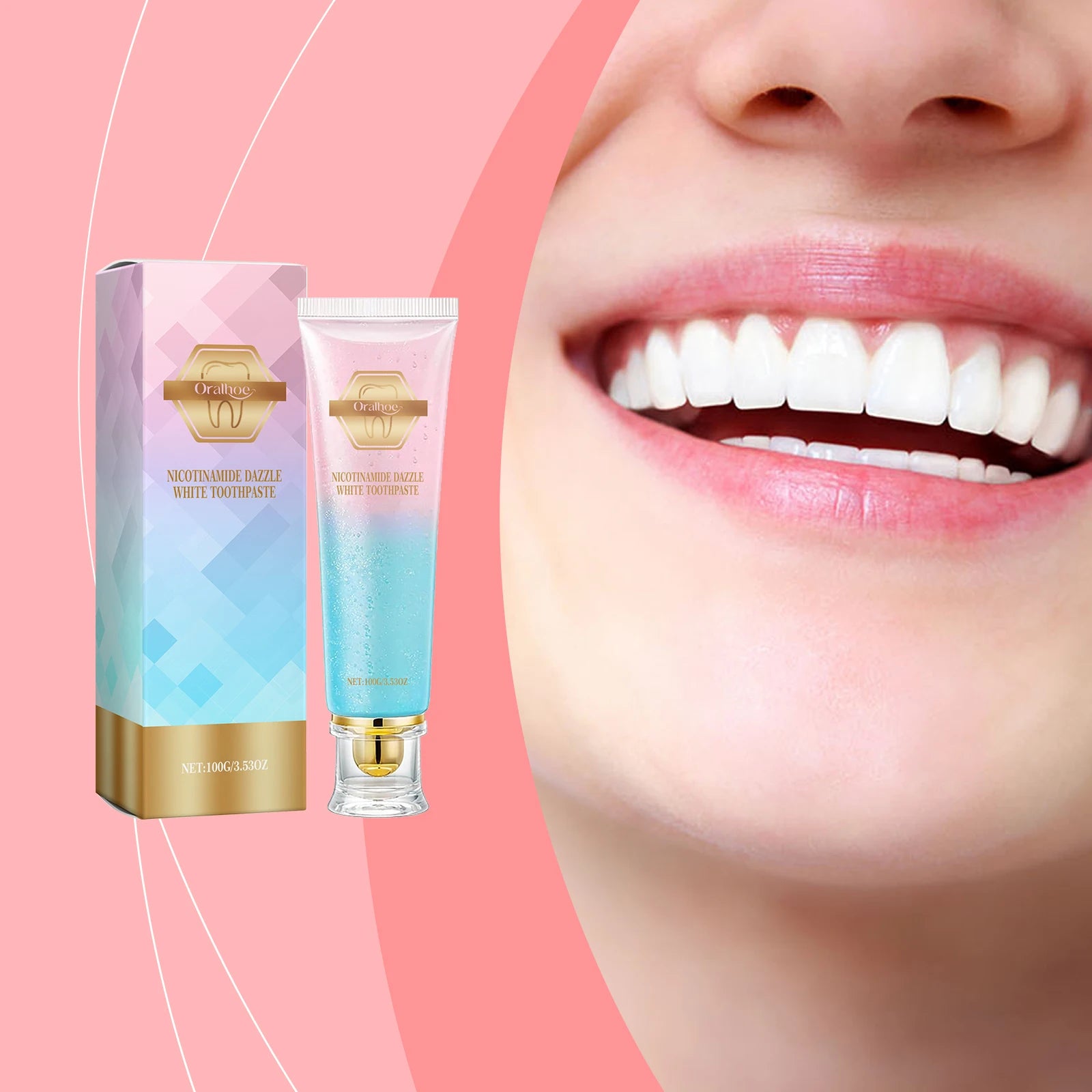 Niacinamide Brilliance Whitening Toothpaste Prevent Bad Breath Oral Cleaning Refreshing Reduces Plaque Toothpaste